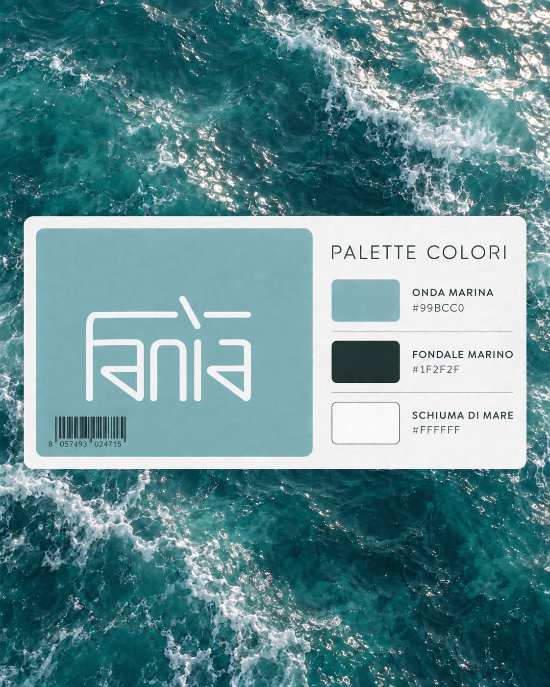 Fanìa colour palette over the sea