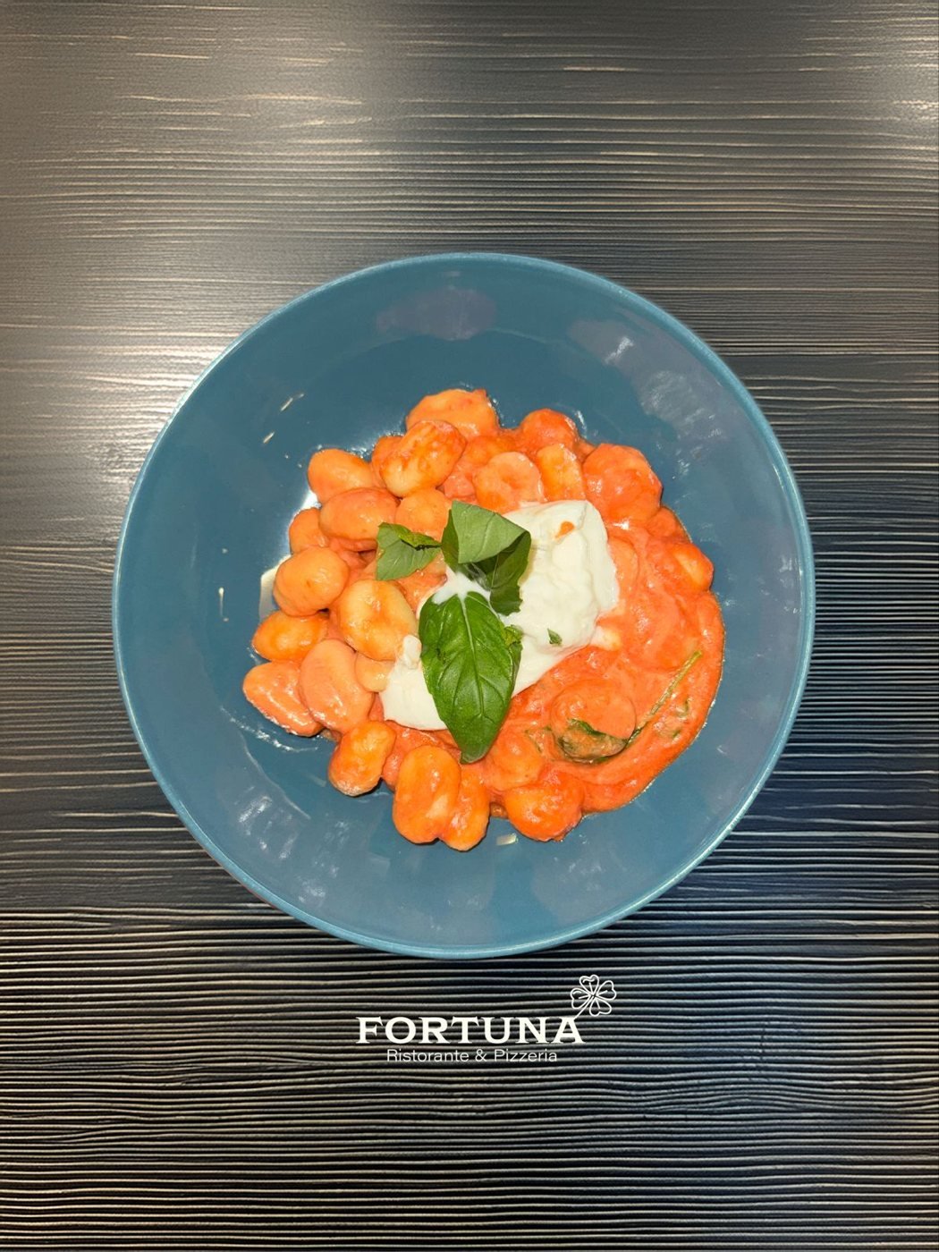 Gnocchi with tomato and stracciatella