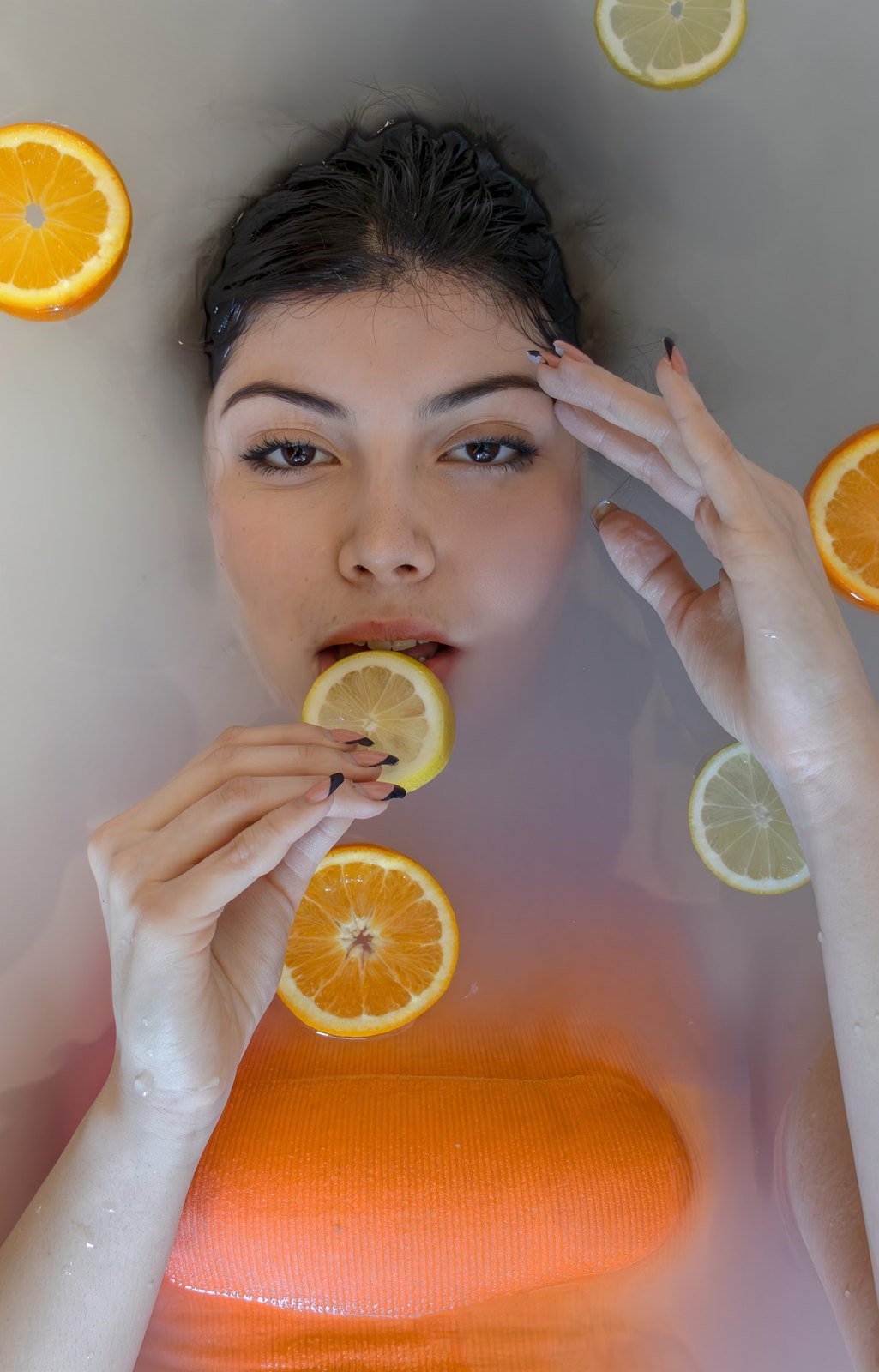 immersed in citrus — shot
