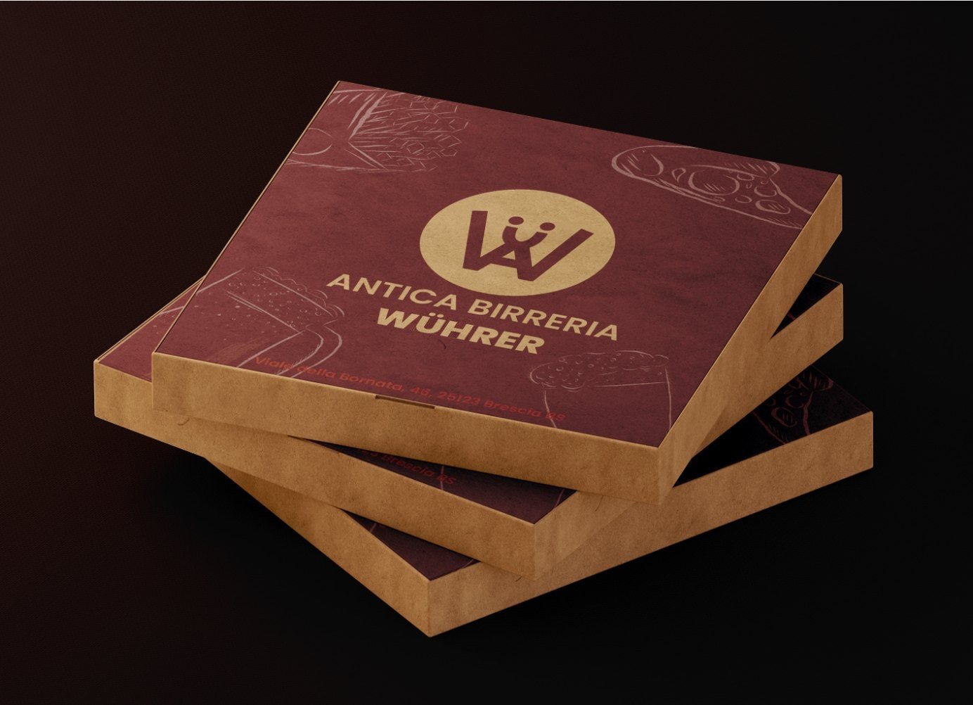 Wührer pizza boxes